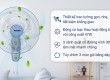 Quạt treo tường Senko 3 cánh TC1626 47W