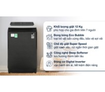 Máy giặt Samsung Inverter 12 kg WA12CG5745BVSV