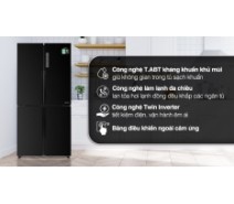 Tủ lạnh Aqua Inverter 456 lít Multi Door AQR-M525XA(FB)