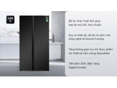 Tủ lạnh Samsung Inverter 655 lít Side by Side RS62R5001B4/SV