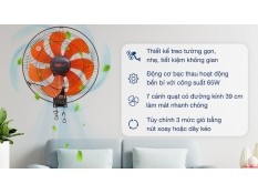 Quạt treo tường Senko 7 cánh TC16 65w