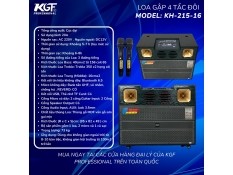 Loa KGF 4 tấc đôi sử dụng bình
