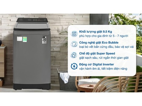 Máy giặt Samsung Inverter 9.5 kg WA95CG4545BDSV