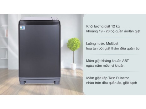 Máy giặt Aqua 12 kg AQW-FR120GT.BK