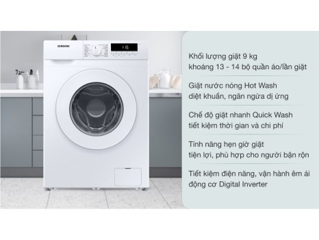 Máy giặt Samsung Inverter 9 kg WW90T3040WW/SV