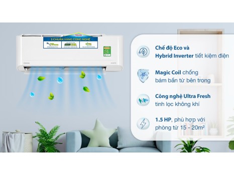 Máy lạnh Toshiba 1.5 HP Inverter RAS-H13S4KCV2G