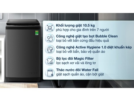 Máy Giặt Cửa Trên WTZQ1015UT 10.5kg WTZQ1015UT