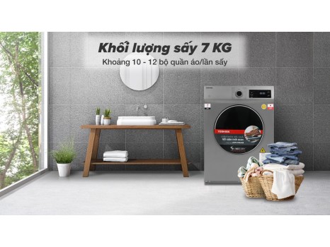 Máy sấy thông hơi 7 kg Toshiba TD-H80SEV(SK)