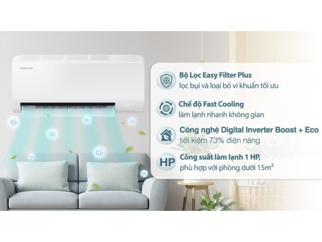 Máy lạnh Samsung Inverter 1 HP AR10DYHZAWKNSV