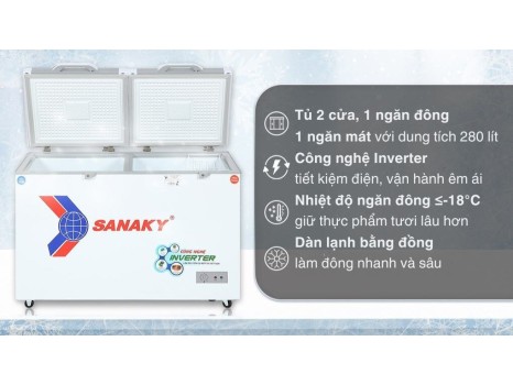 Tủ đông Sanaky Inverter 280 lít TD.VH4099W4K
