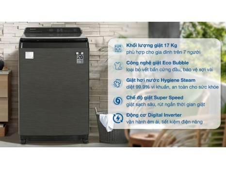 Máy giặt Samsung Inverter 17 kg WA17CG6886BVSV