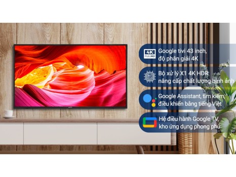 Google Tivi Sony 4K 43 inch KD-43X75K