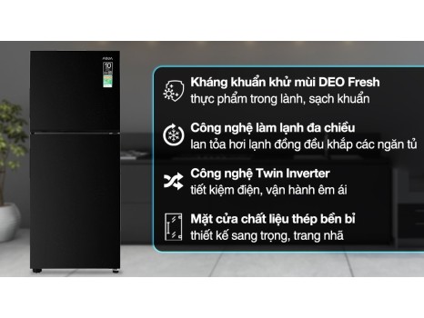 Tủ lạnh Aqua Inverter 189 lít AQR-T220FA(FB)