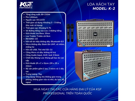Loa xách tay KGF K-2