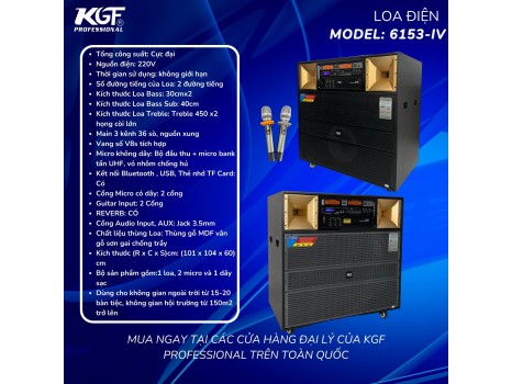 Dàn âm thanh 3 bass KGF